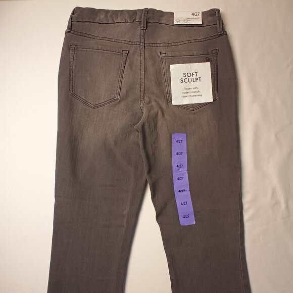 NWT Jessica Simpson Jeans Size 4/27 High Rise Skinny Gray Color - Picture 4 of 9